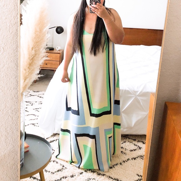Anthropologie Maeve Abstract Maxi Dress - Picture 2 of 5
